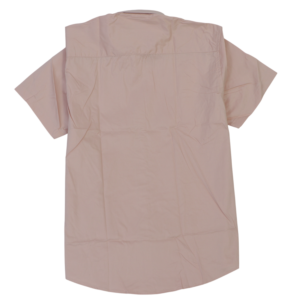 LACOSTE Blush Dawn Effortless Fit Short Sleeve Button-Up Shirt