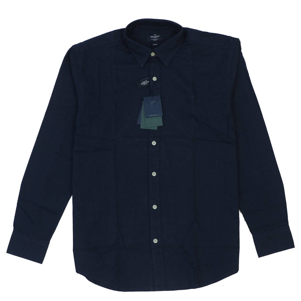 HACKETT Midnight Sapphire Tailored Fit Long Sleeve Button-Up Shirt