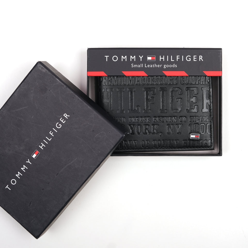 Tommy Hilfiger Premium Leather Wallet in Midnight Black Elegance