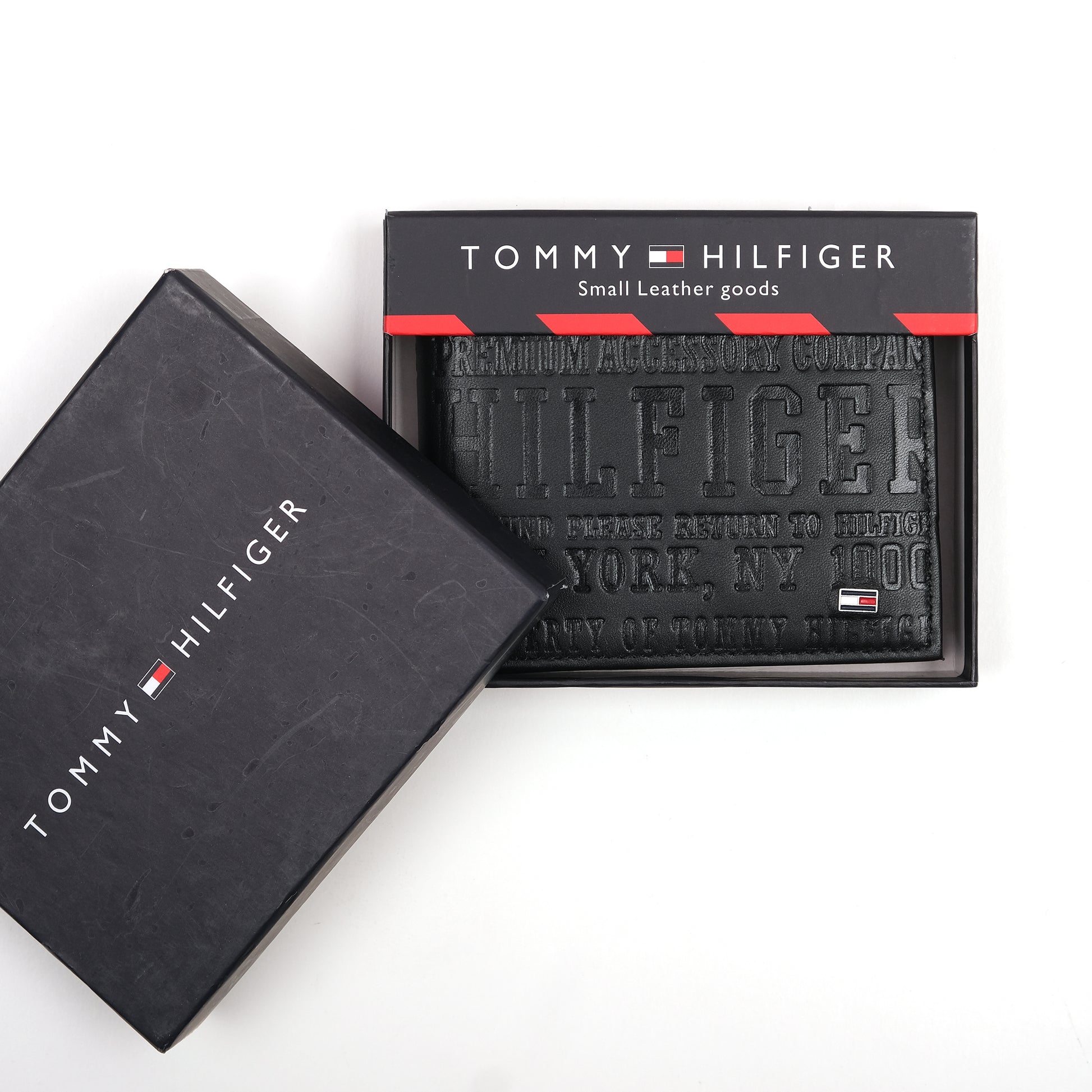 Tommy Hilfiger Premium Leather Wallet in Midnight Black Elegance