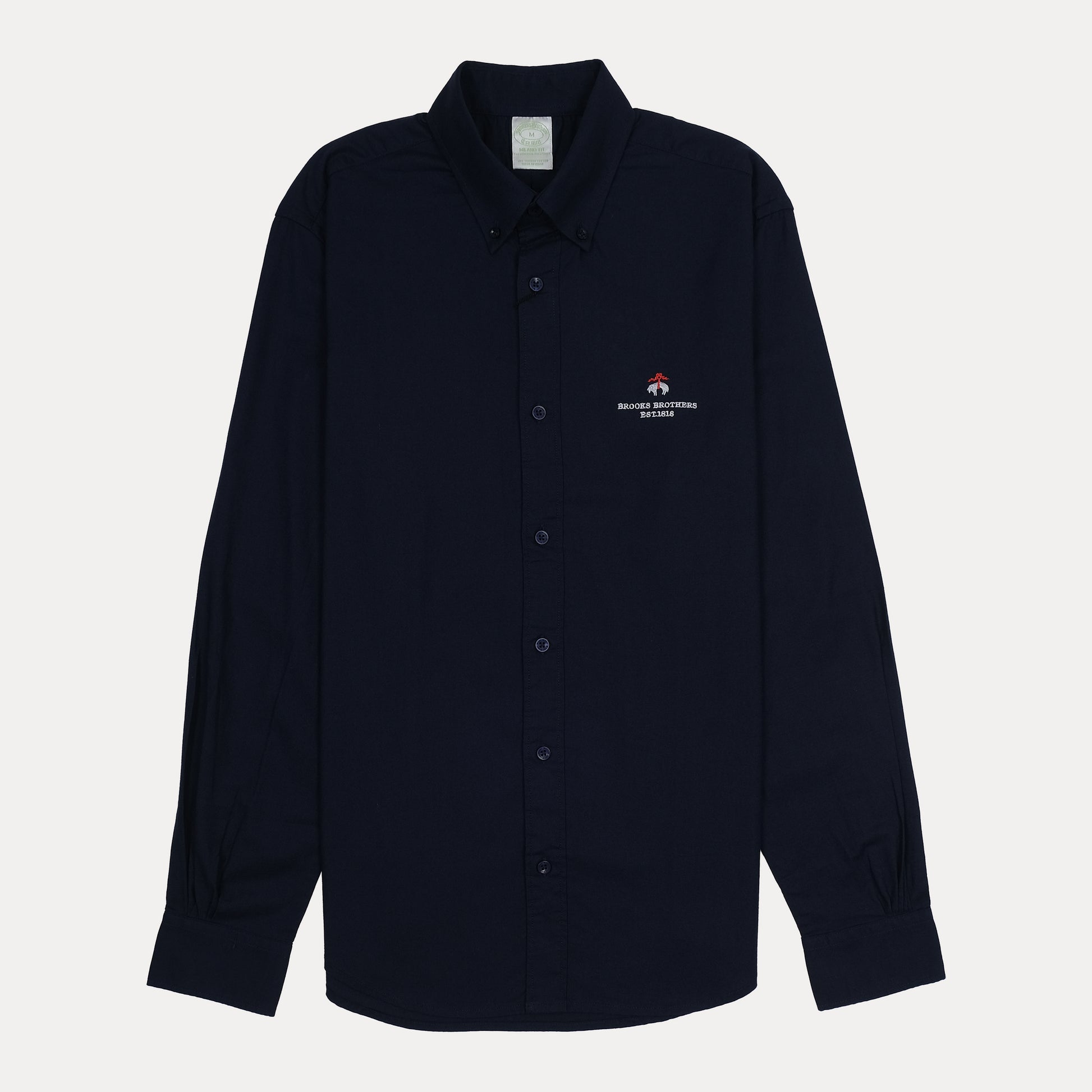 BROOKS BROTHERS Midnight Sapphire Classic Fit Long Sleeve Button-Down Shirt