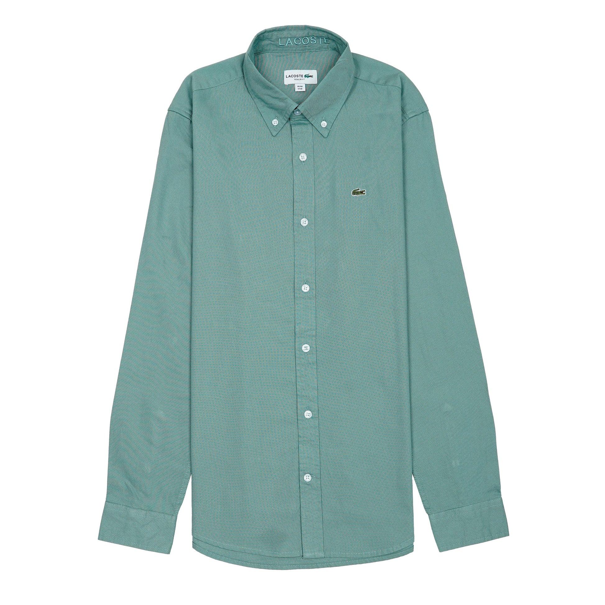 Lacoste Elegant Seafoam Green Button-Up Shirt