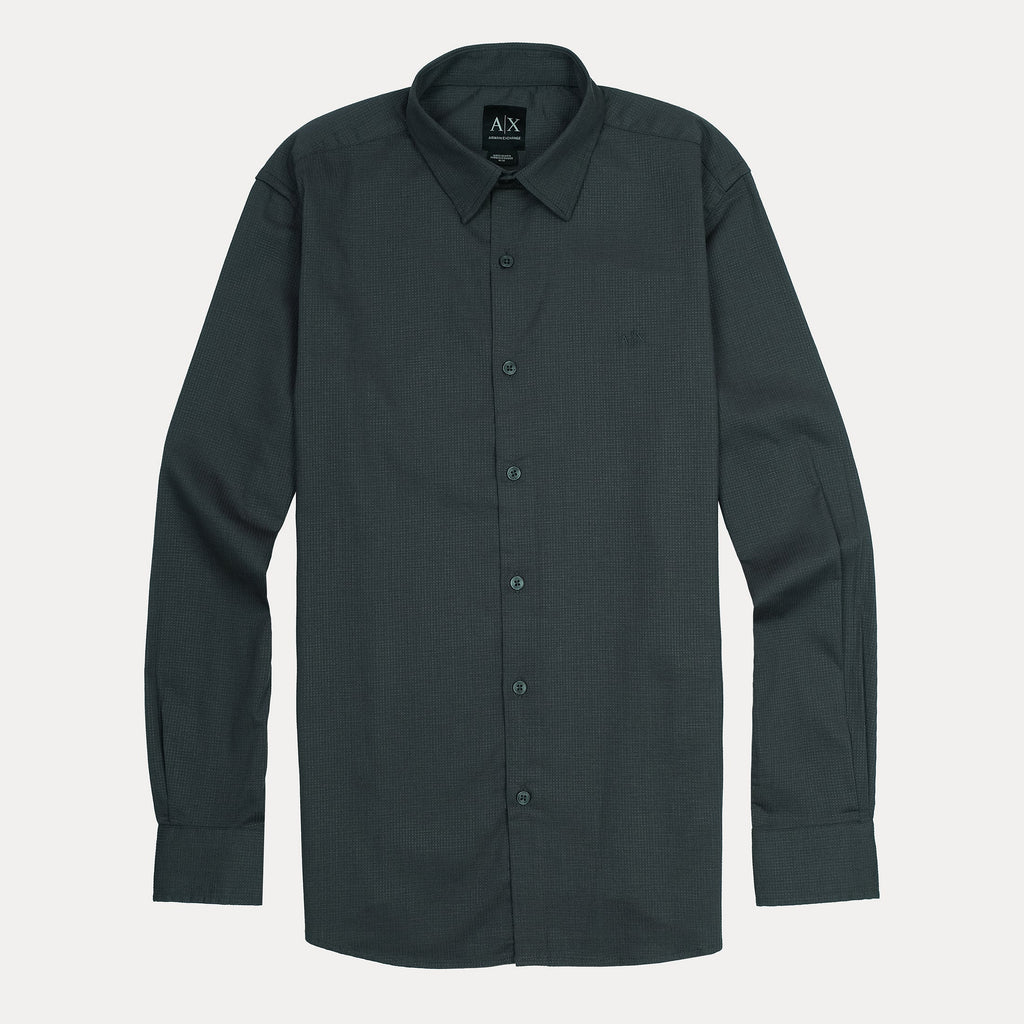 Armani Exchange Sophisticated Slate Long Sleeve Shirt