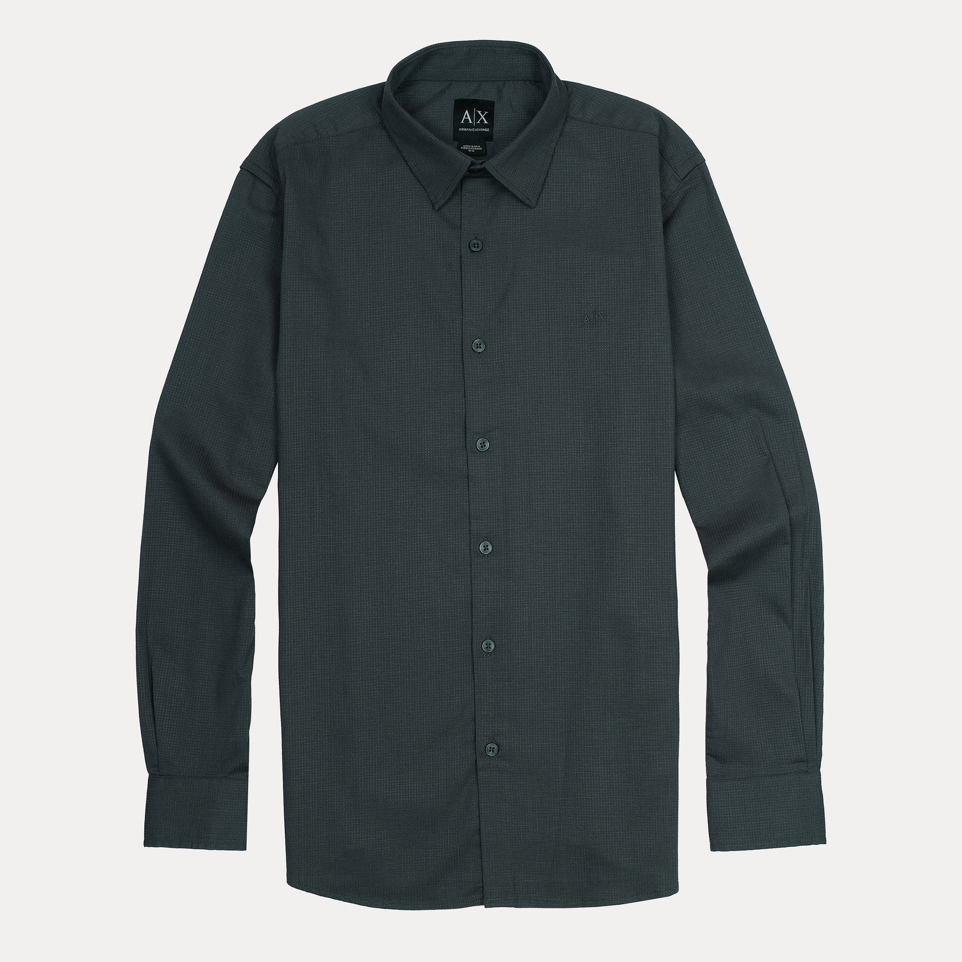 Armani Exchange Sophisticated Slate Long Sleeve Shirt
