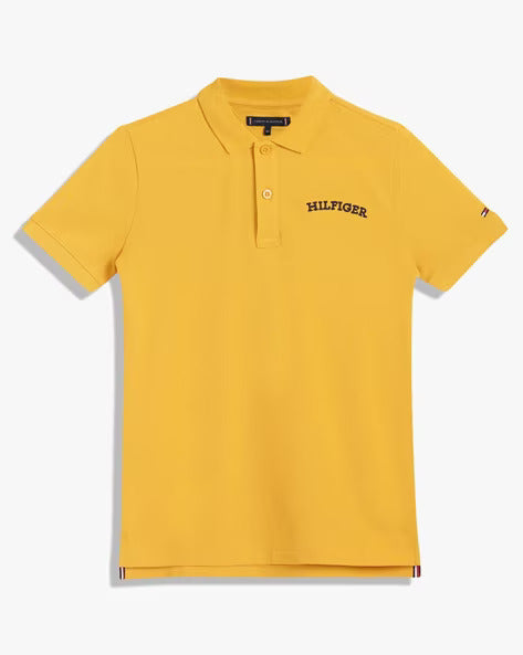 TOMMY HILFIGER Radiant Amber Classic Fit Short Sleeve Polo