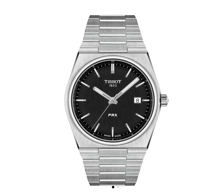 TISSOT Celestial Silver Classic Stainless Steel PRX Watch