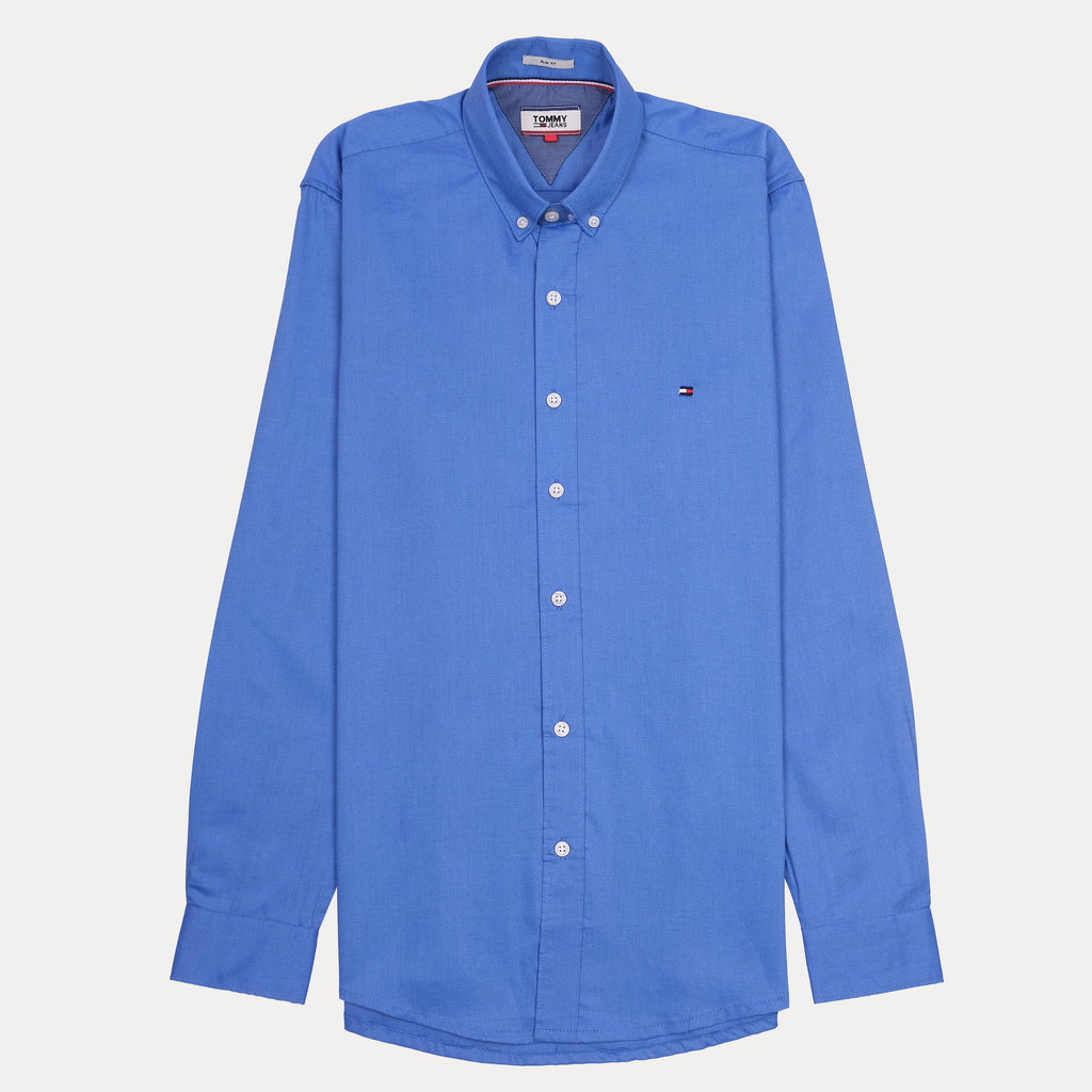 Tommy Jeans Effervescent Azure Slim Fit Shirt