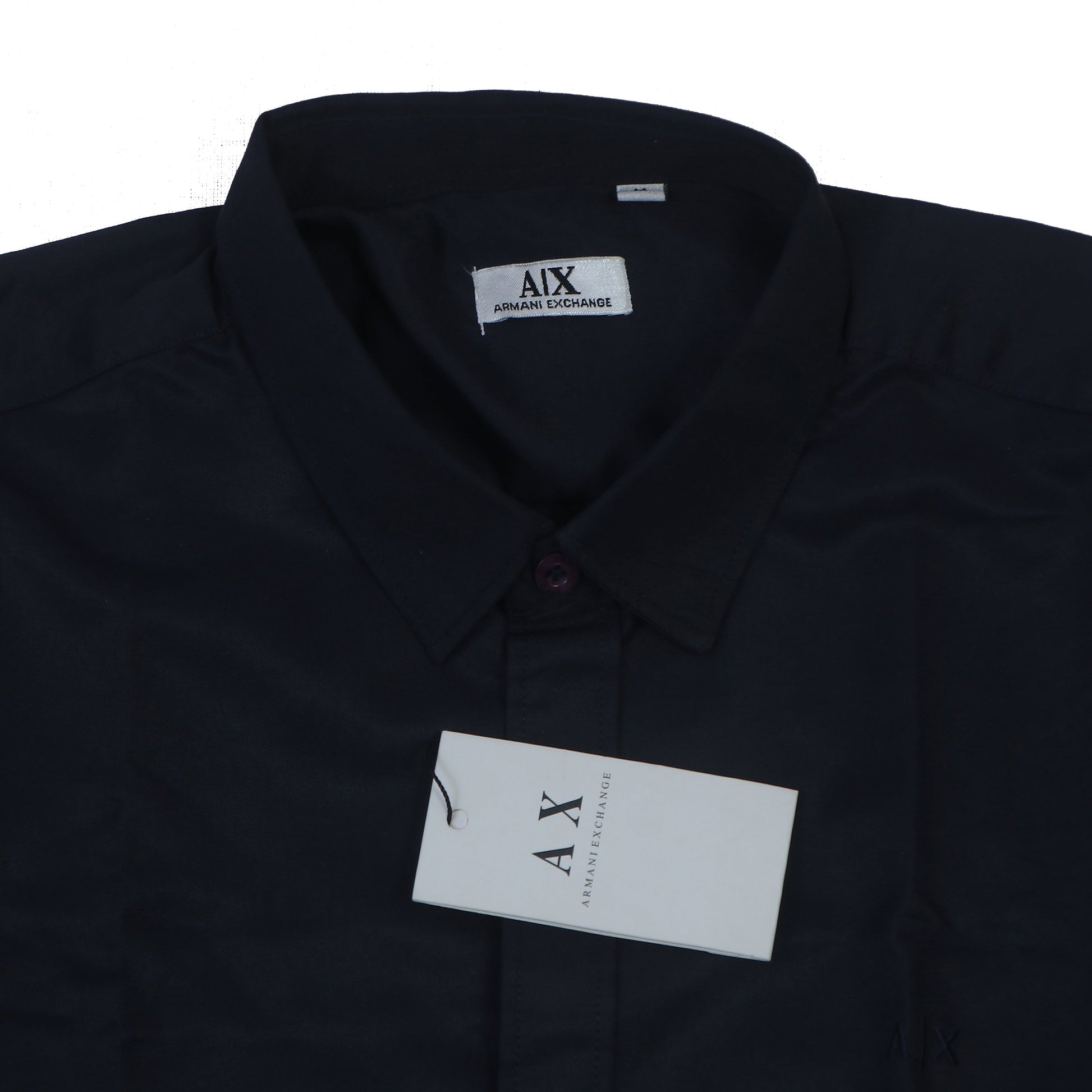 ARMANI EXCHANGE Enchanted Teal Tailored Fit Long Sleeve Button-Up Shirt