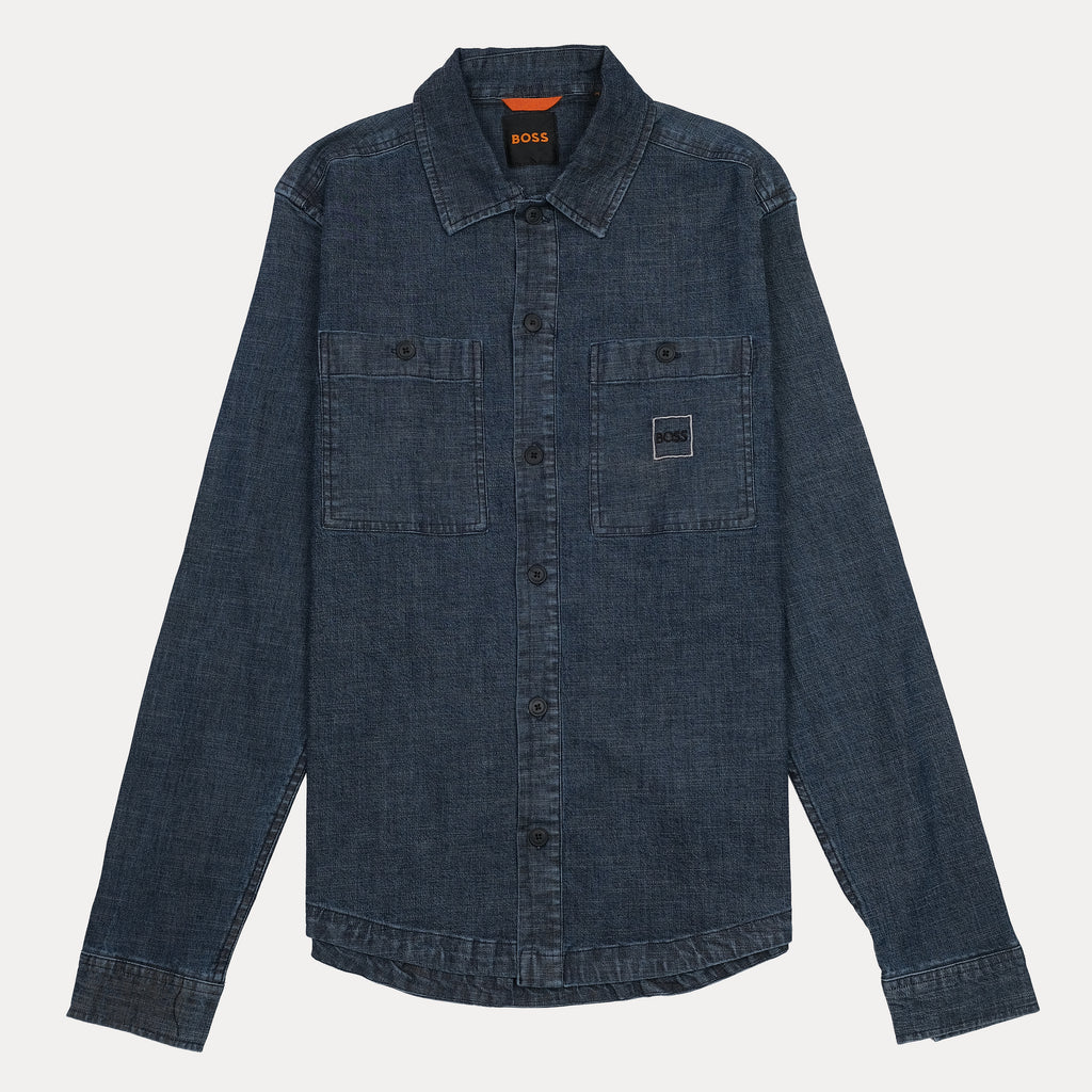 BOSS Denim Delight Shirt in Midnight Blue