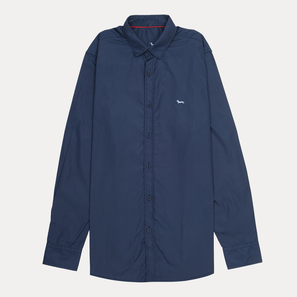 HARMONT&BLAINE Harmont & Blaine Regular Fit Navy Button-Up Shirt