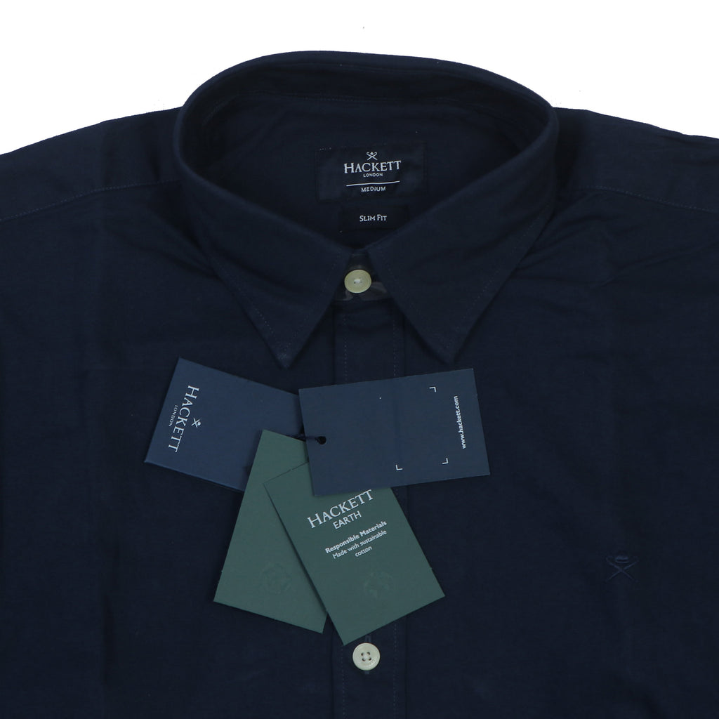 HACKETT Midnight Sapphire Tailored Fit Long Sleeve Button-Up Shirt