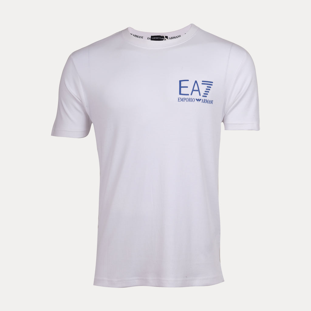 EA7 EMPORIO ARMANI Celestial Ivory Relaxed Fit Short Sleeve T-Shirt