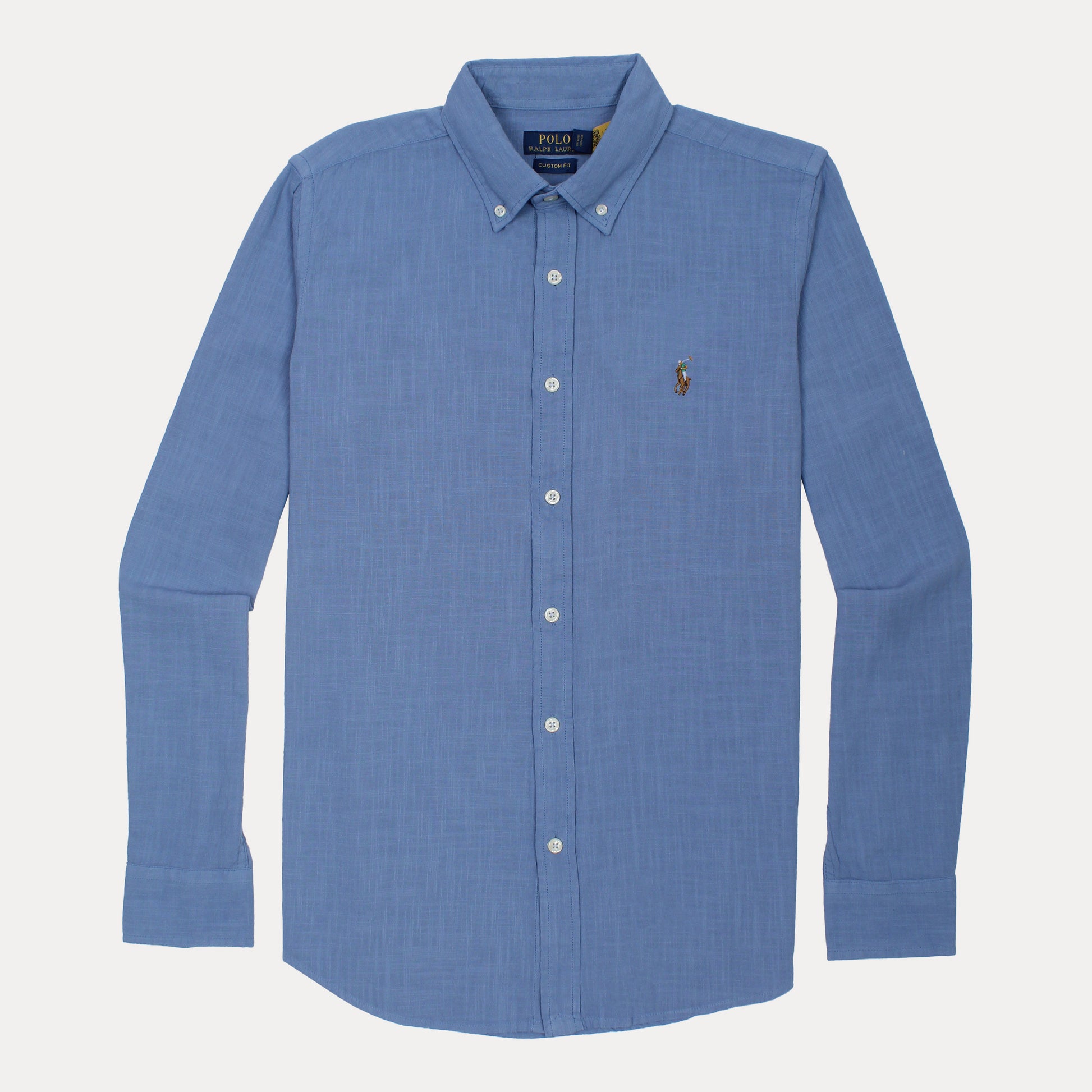 Polo Ralph Lauren Custom Fit Sky Blue Button-Up Shirt