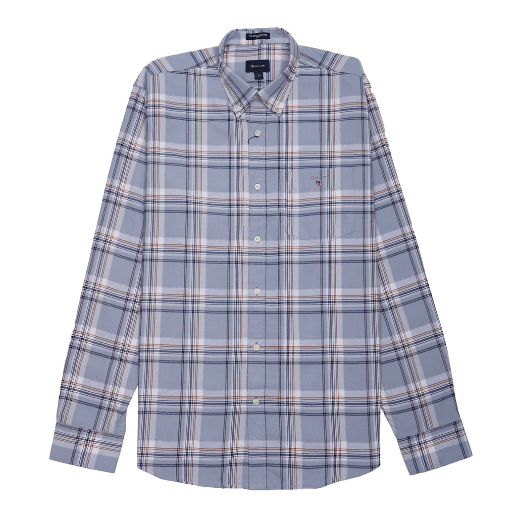 GANT Opulent Cerulean Mist Classic Fit Long Sleeve Shirt