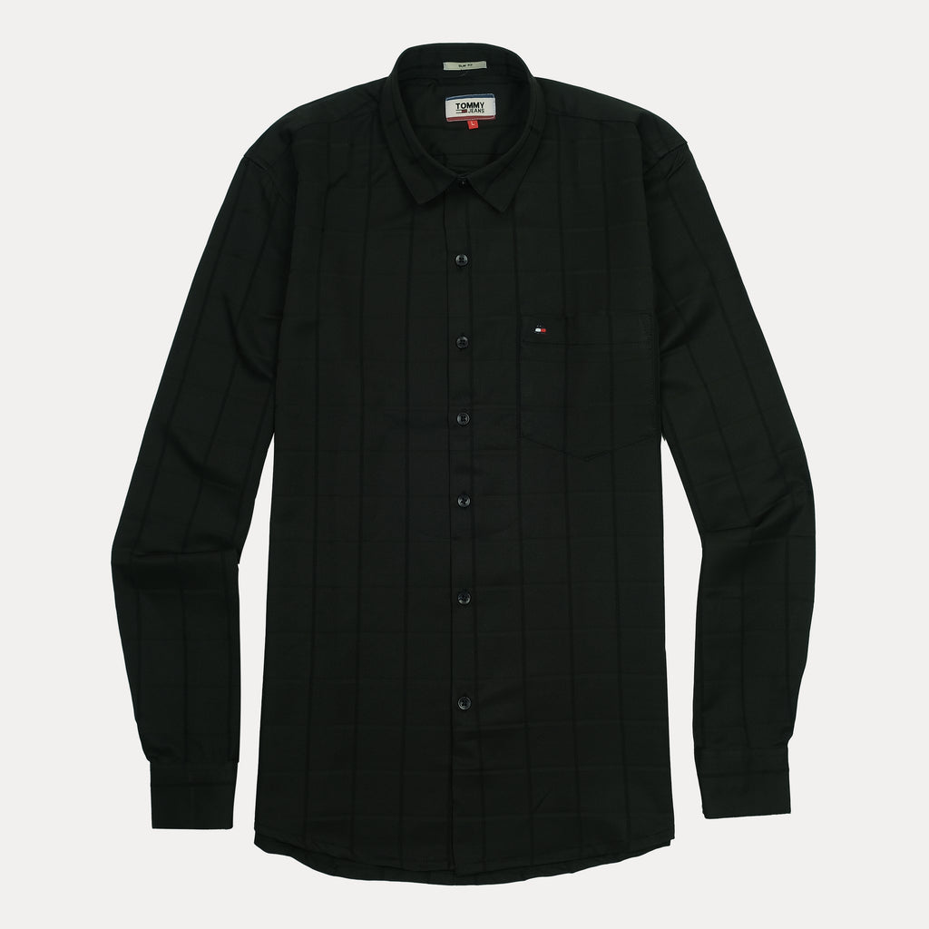 Tommy Jeans Sleek Midnight Check Slim Fit Shirt