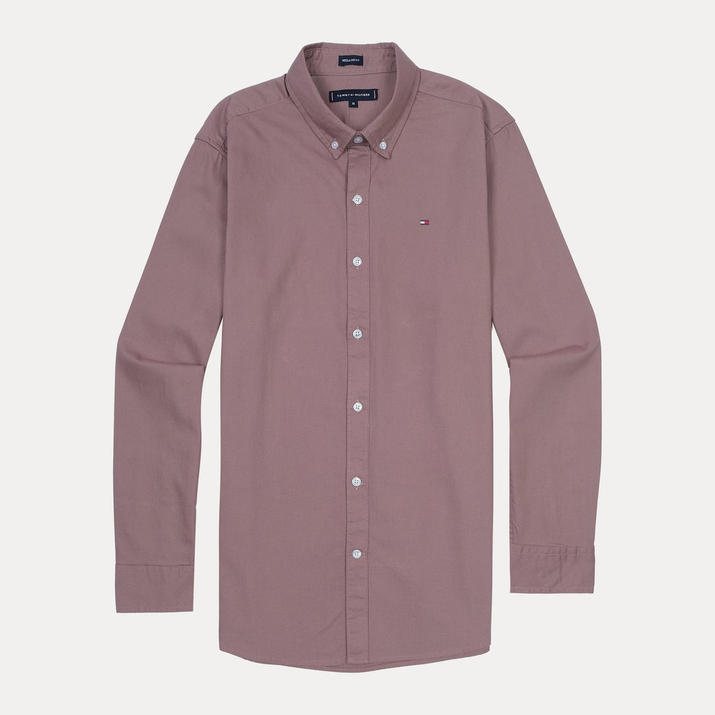 TOMMY HILFIGER Serene Blush Tailored Fit Long Sleeve Button-Down Shirt