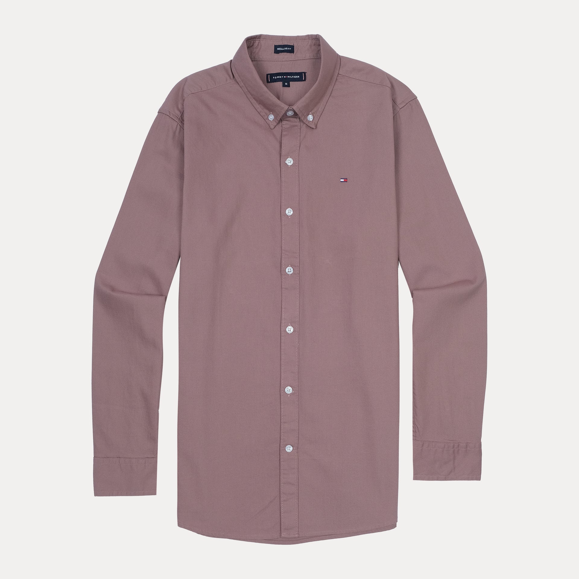 TOMMY HILFIGER Serene Blush Tailored Fit Long Sleeve Button-Down Shirt
