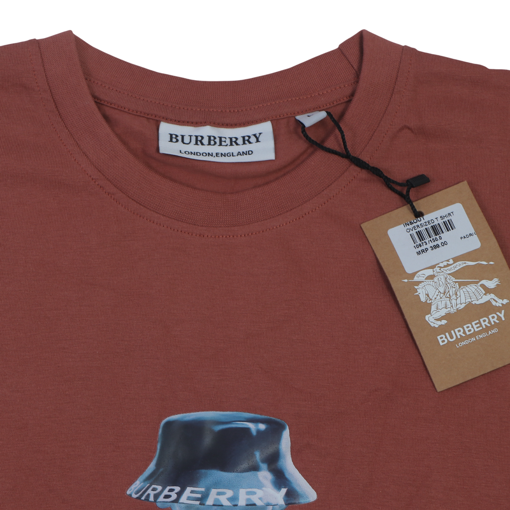 BURBERRY Ember Terracotta Relaxed Fit Short Sleeve T-Shirt