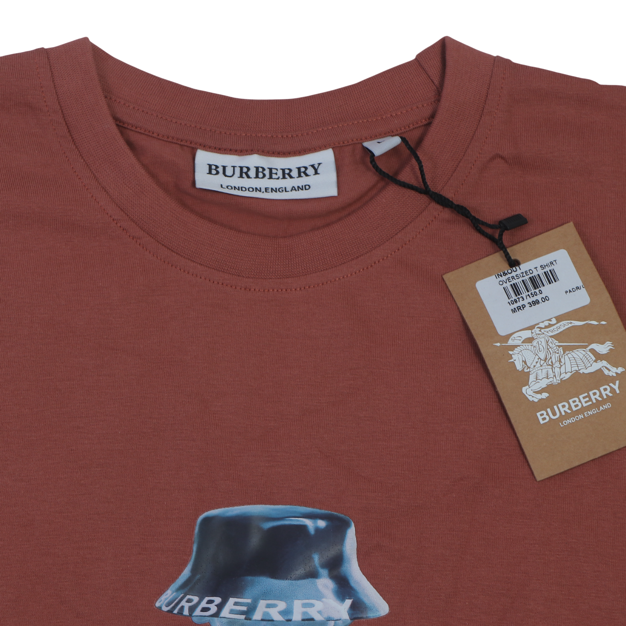 BURBERRY Ember Terracotta Relaxed Fit Short Sleeve T-Shirt