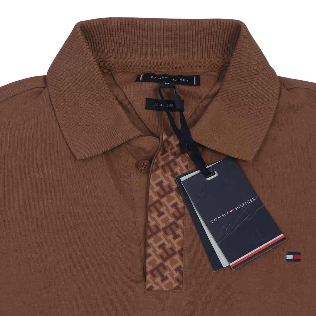 TOMMY HILFIGER Opulent Amber Classic Fit Short Sleeve Polo Shirt