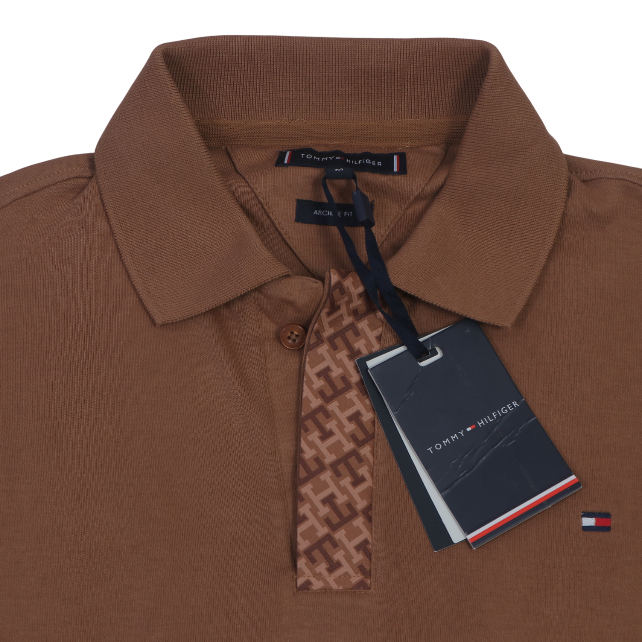 TOMMY HILFIGER Opulent Amber Classic Fit Short Sleeve Polo Shirt