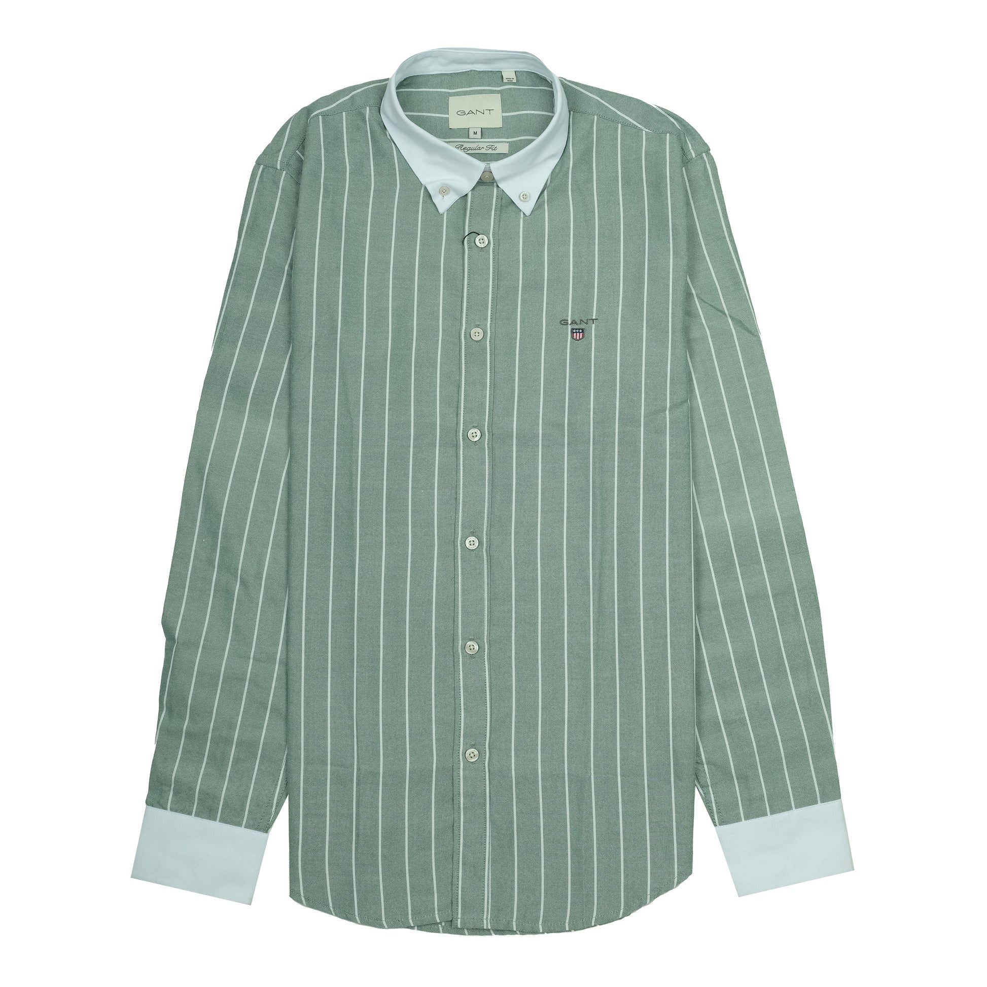 GANT Prismatic Sage Regular Fit Long Sleeve Shirt