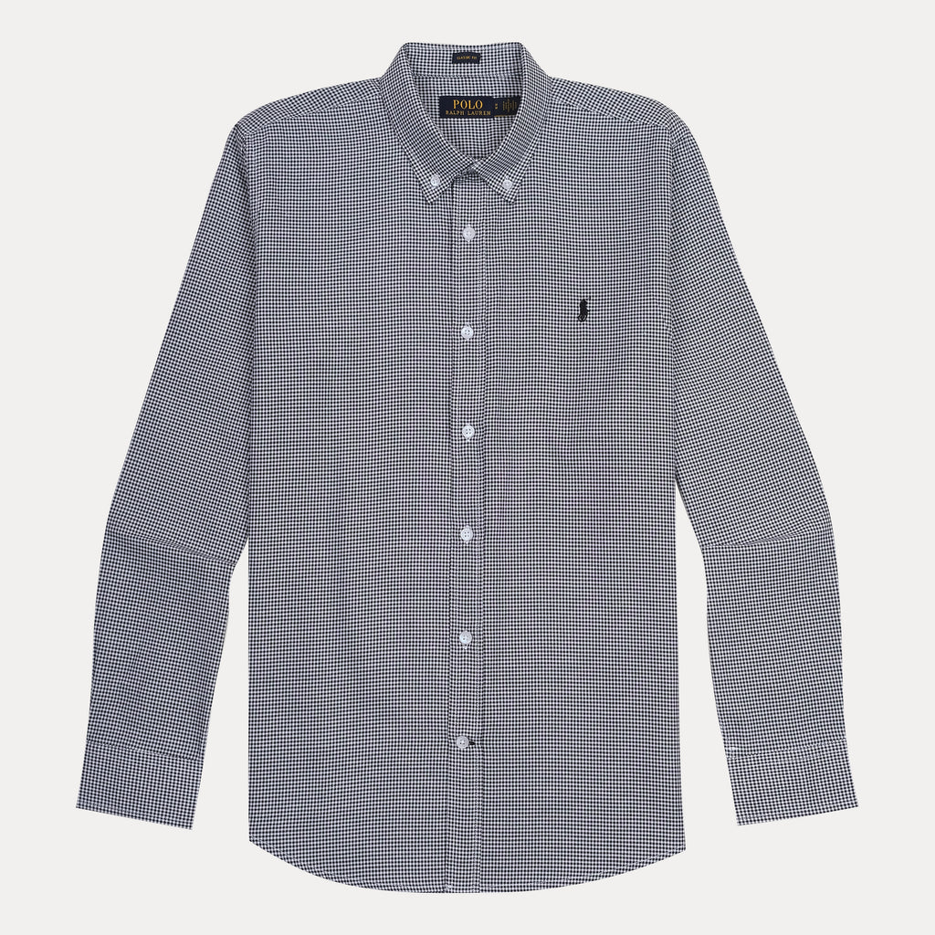 Polo Ralph Lauren Classic Fit Gingham Shirt in Charcoal Check