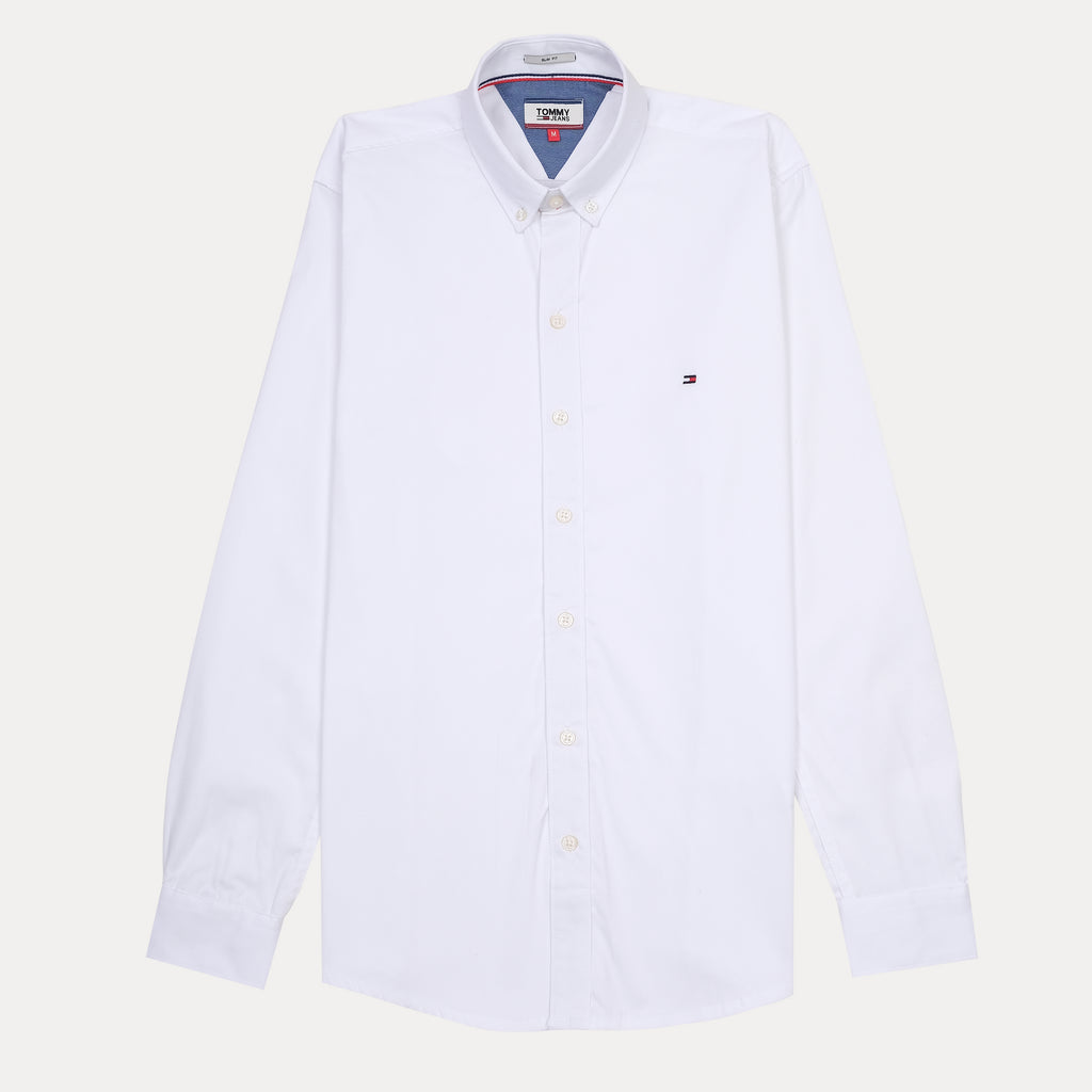 Tommy Jeans Crisp White Slim Fit Shirt