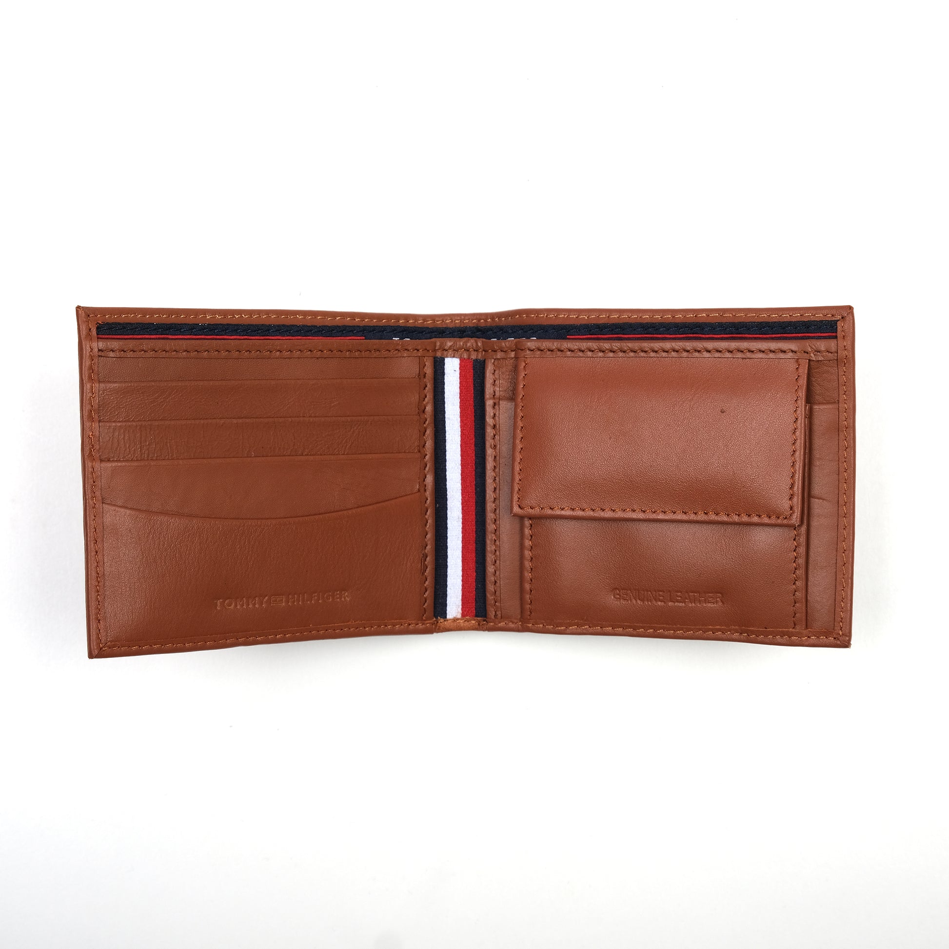 Tommy Hilfiger Classic Cognac Leather Wallet