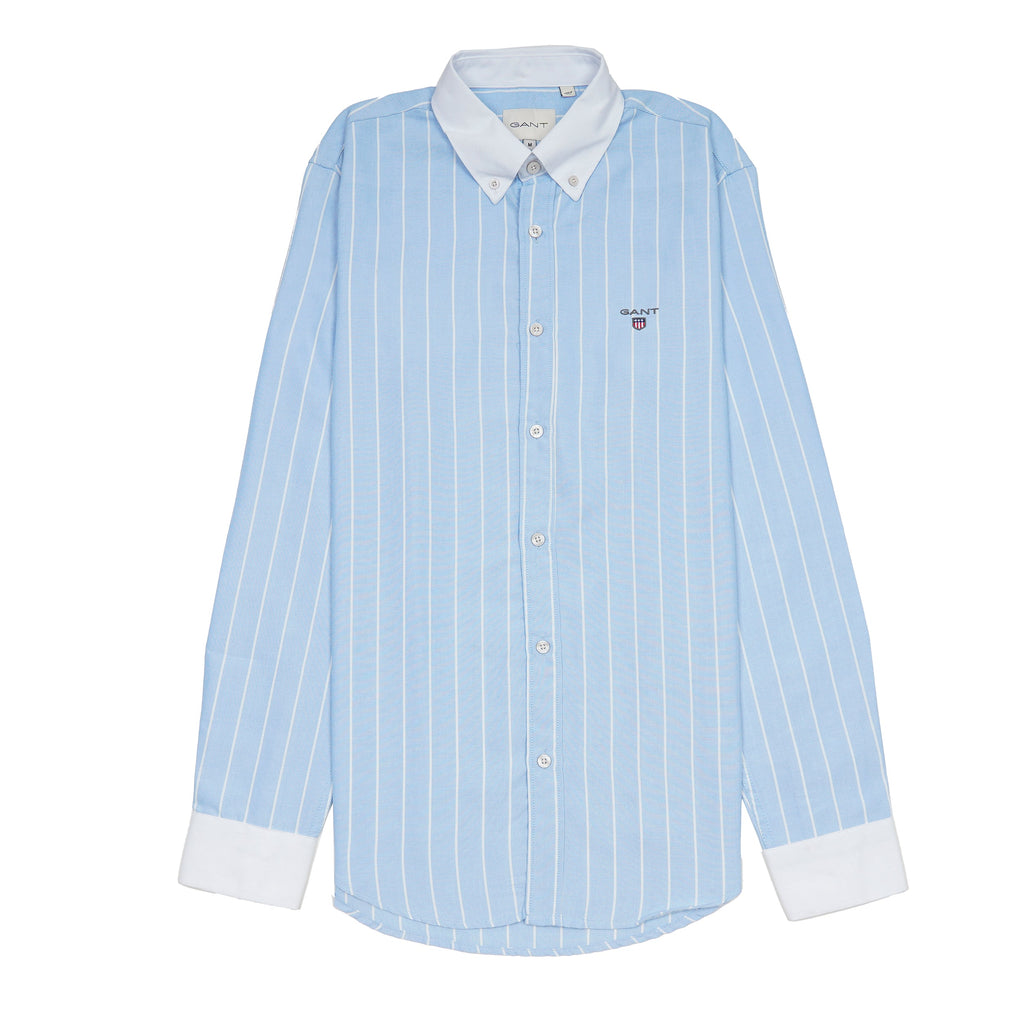 GANT Nebulous Teal Classic Fit Long Sleeve Button-Up Shirt