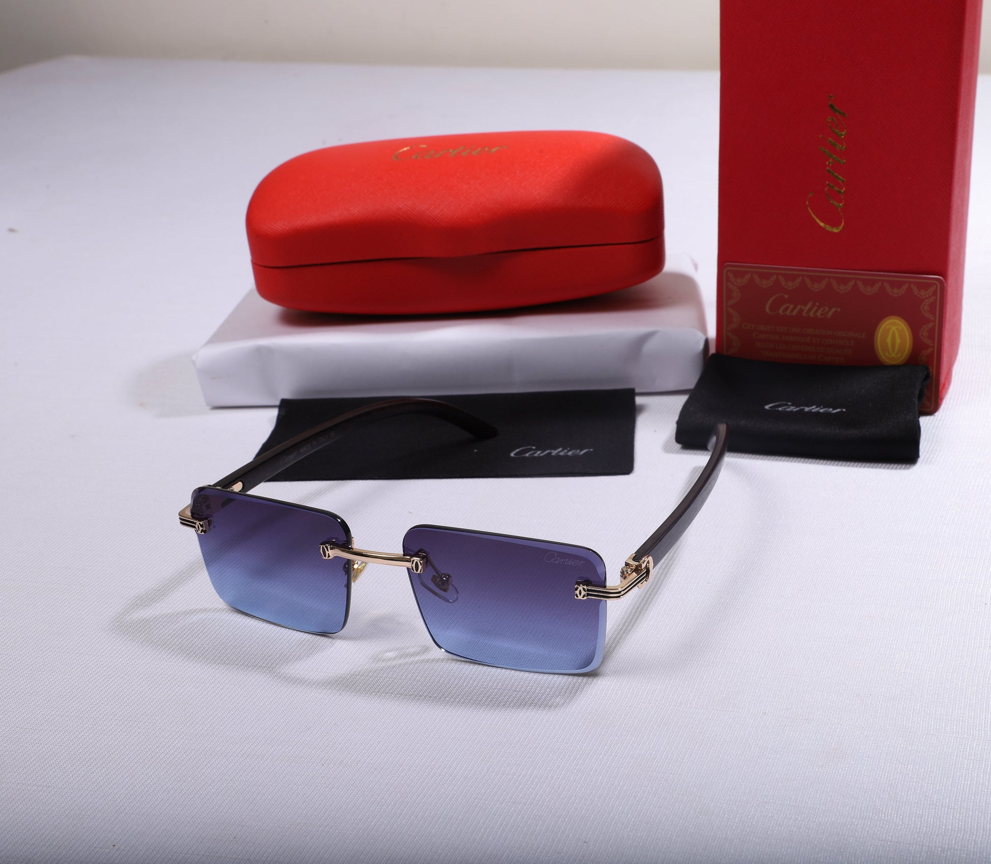 Cartier Luxe Square Gradient Sunglasses