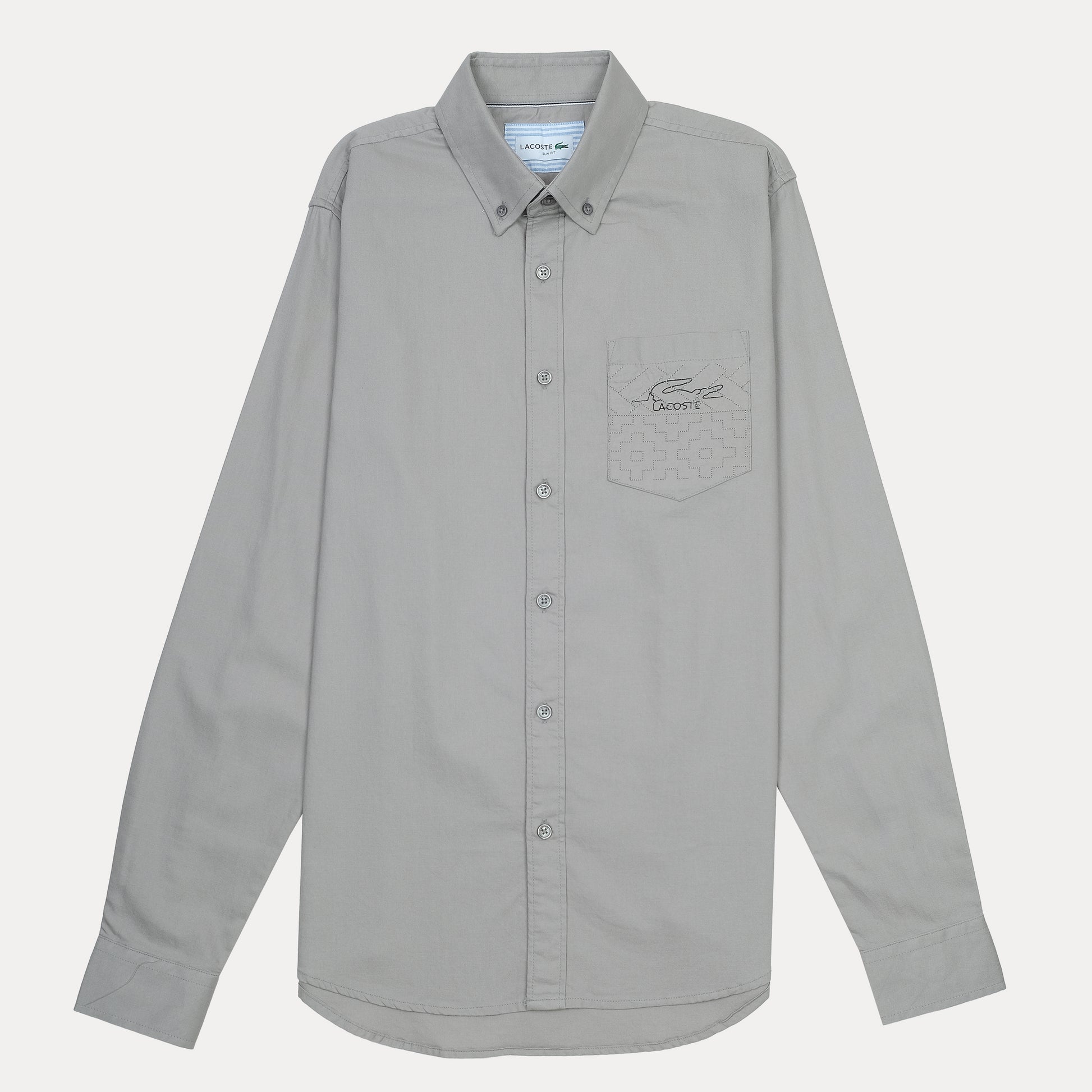 Lacoste Elegant Slate Button-Up Shirt