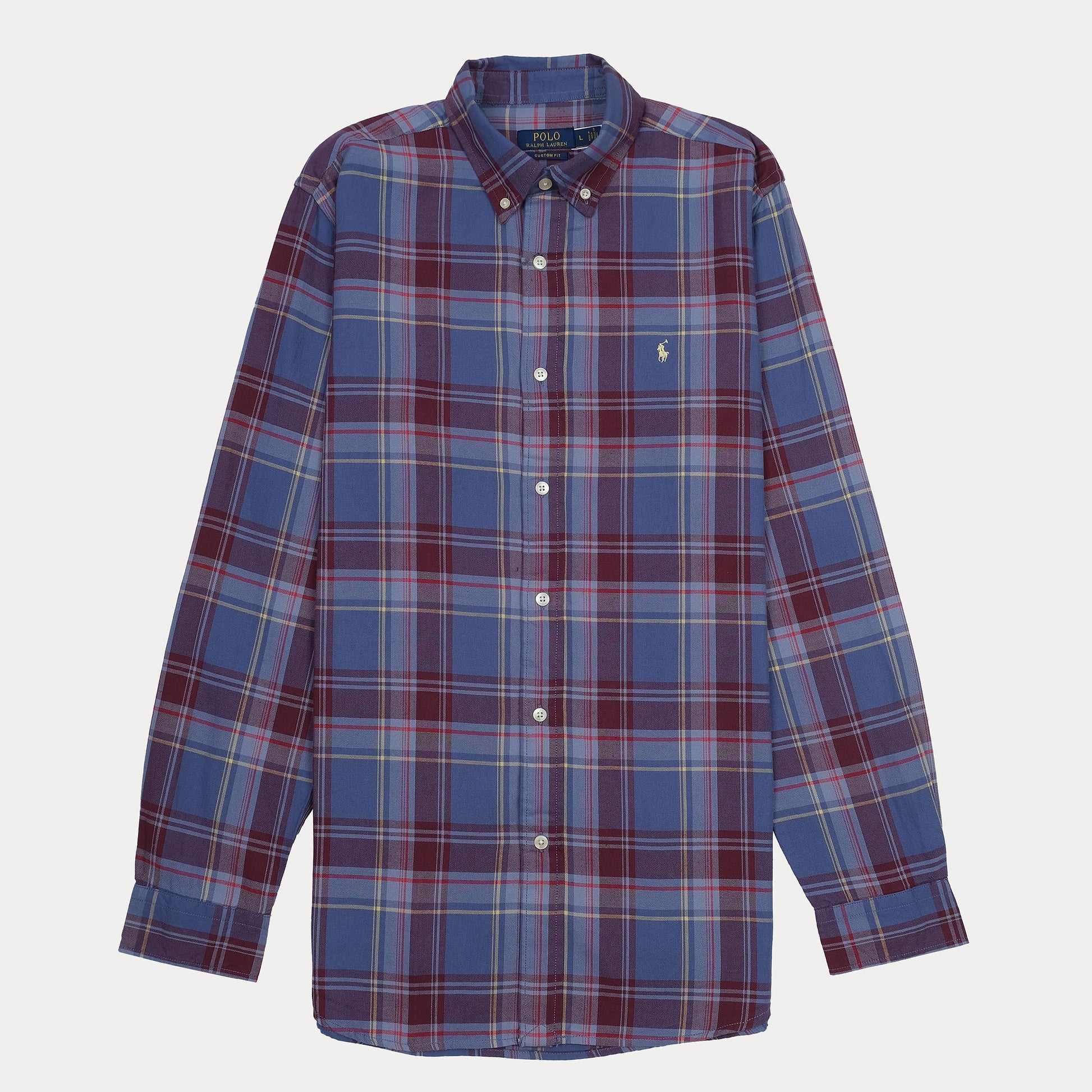 POLO RALPH LAUREN Custom Fit Plaid Button-Down Shirt