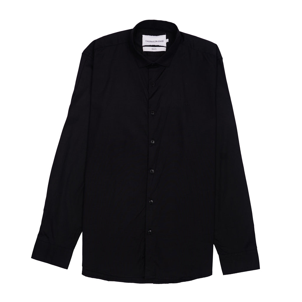 CALVIN KLEIN JEANS Radiant Onyx Tailored Fit Long Sleeve Button-Up Shirt