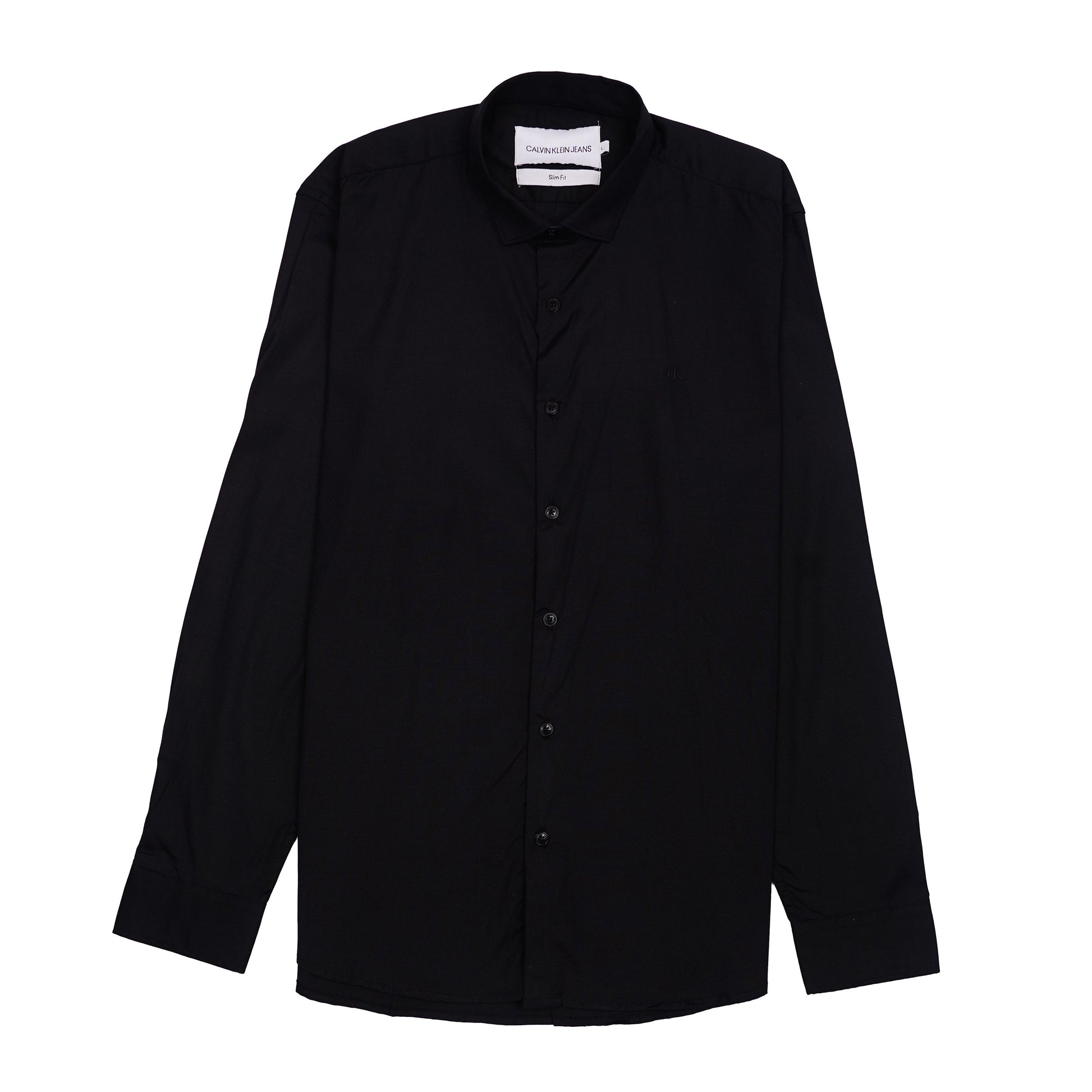 CALVIN KLEIN JEANS Radiant Onyx Tailored Fit Long Sleeve Button-Up Shirt