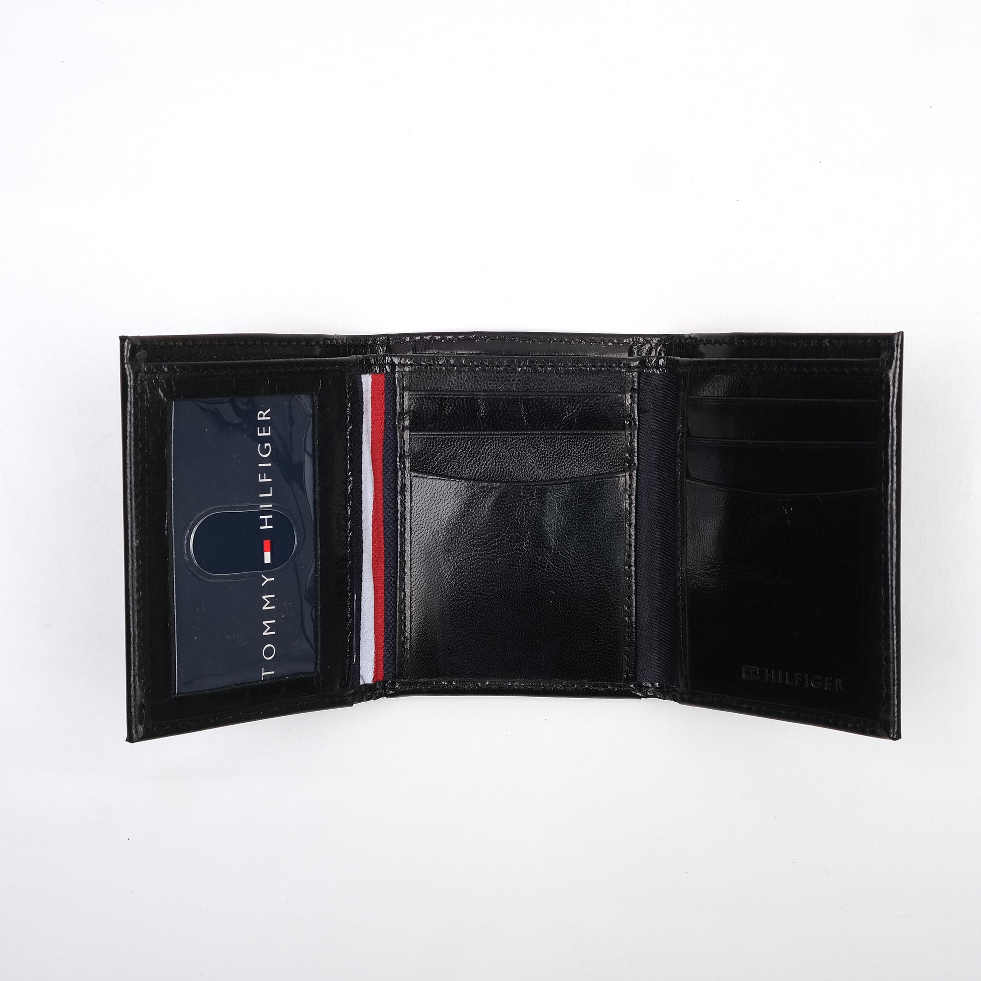 TOMMY HILFIGER Sleek Midnight Leather Wallet