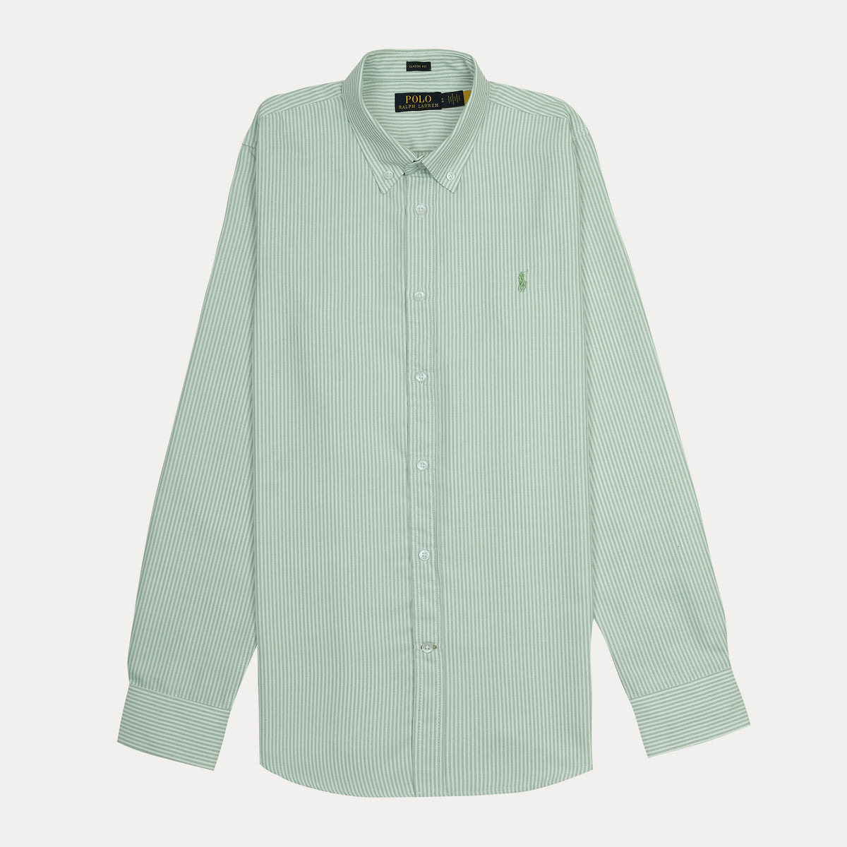 Polo Ralph Lauren Classic Fit Striped Shirt in Serene Mint