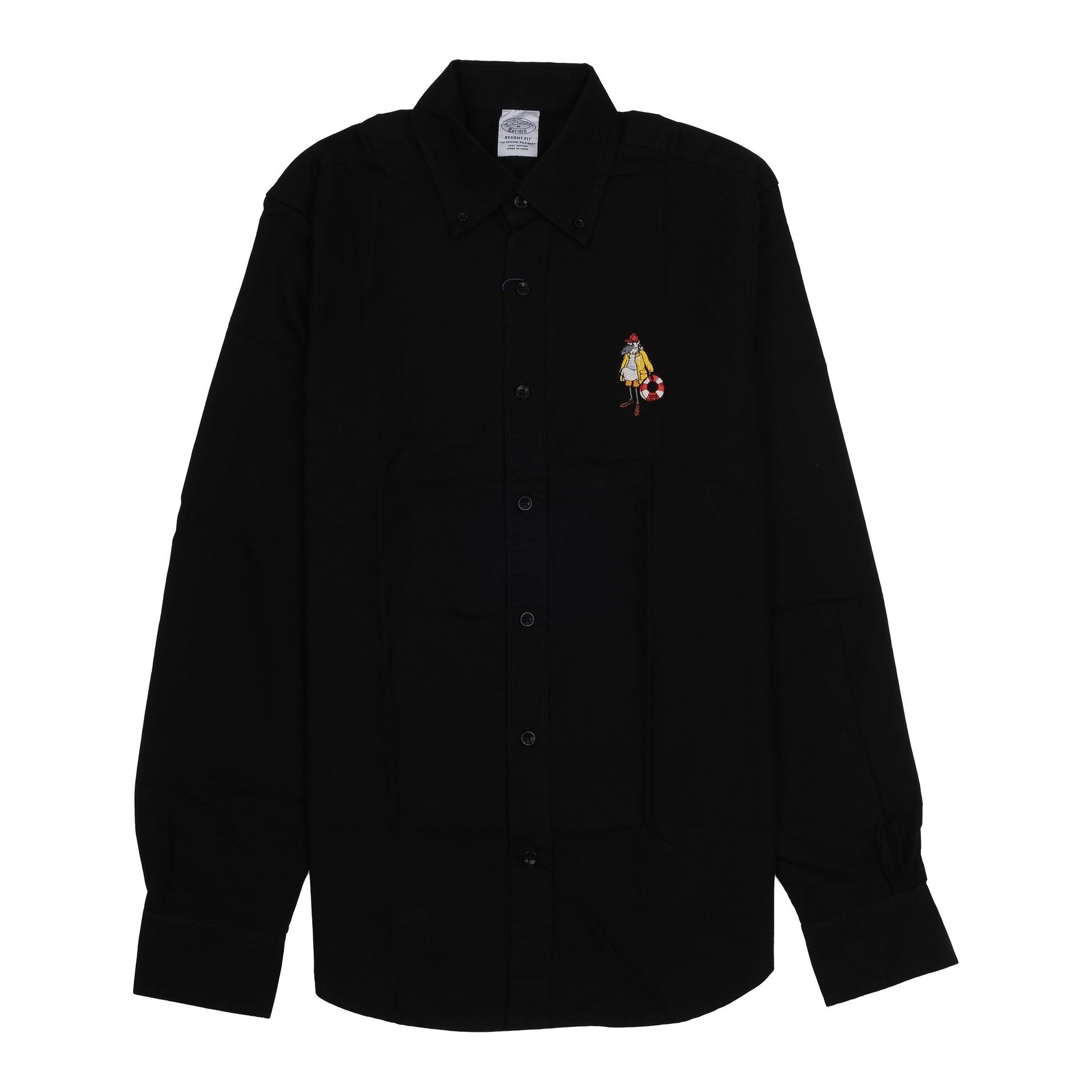 BROOKS BROTHERS Radiant Onyx Whisper Slim Fit Long Sleeve Shirt