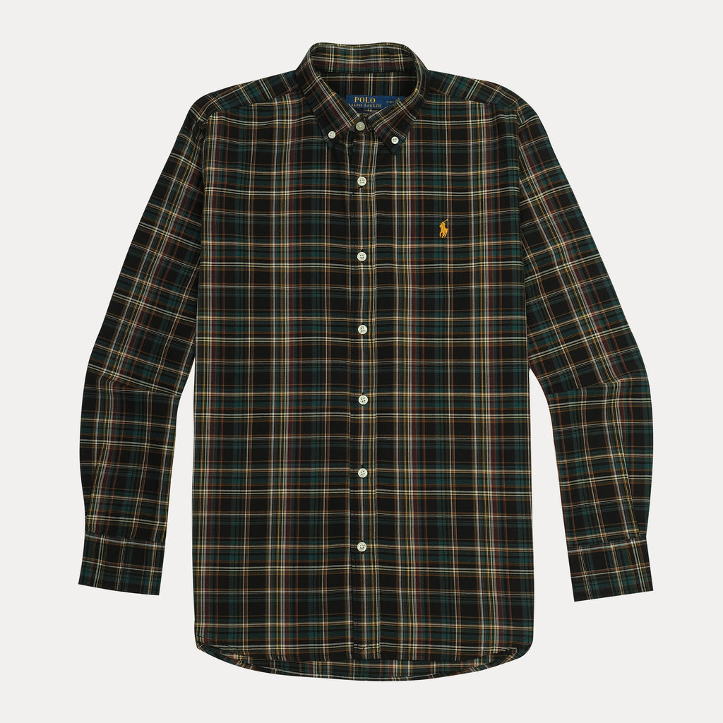 Polo Ralph Lauren Custom Fit Plaid Shirt in Enchanted Forest