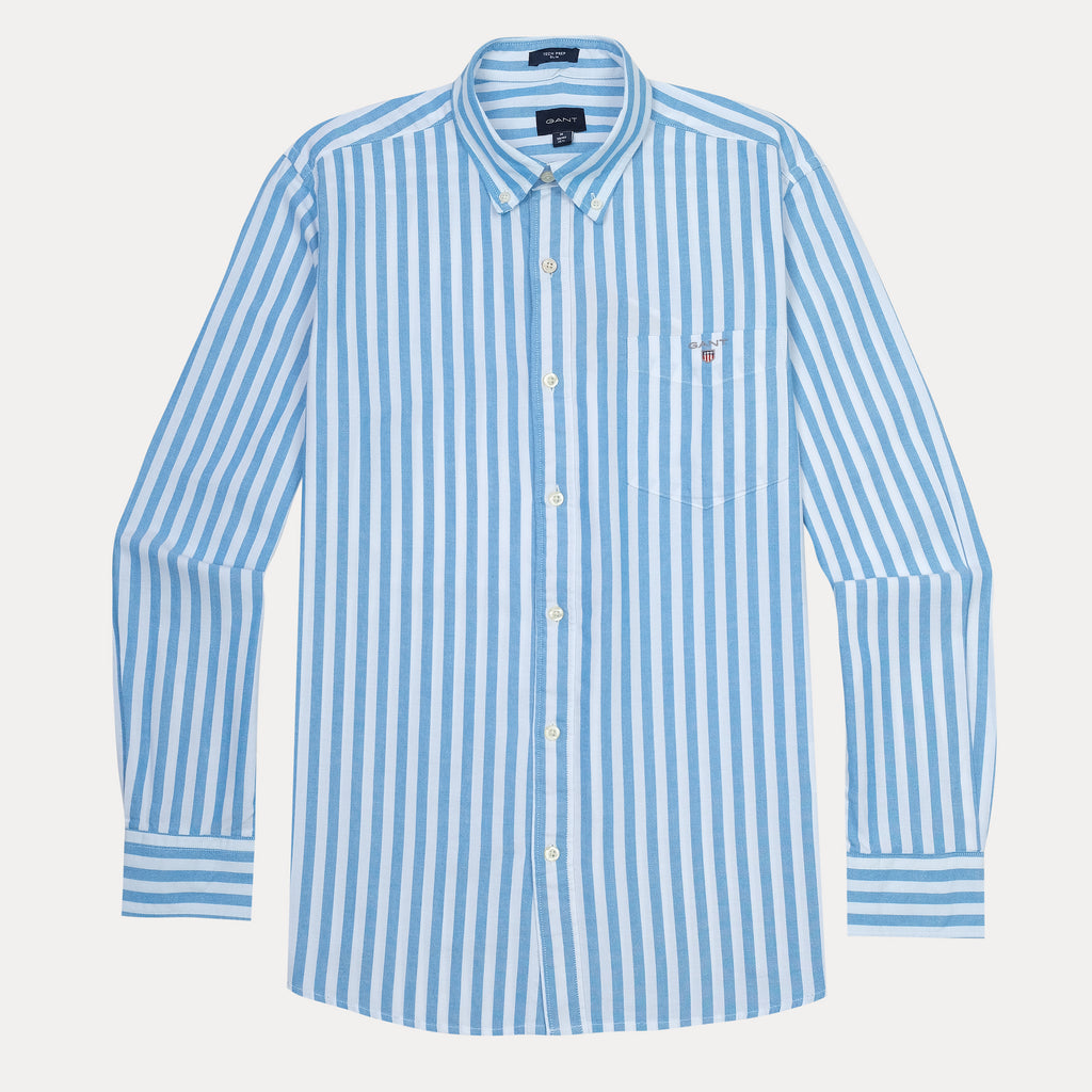 GANT Breezy Blue Striped Tech Prep Shirt