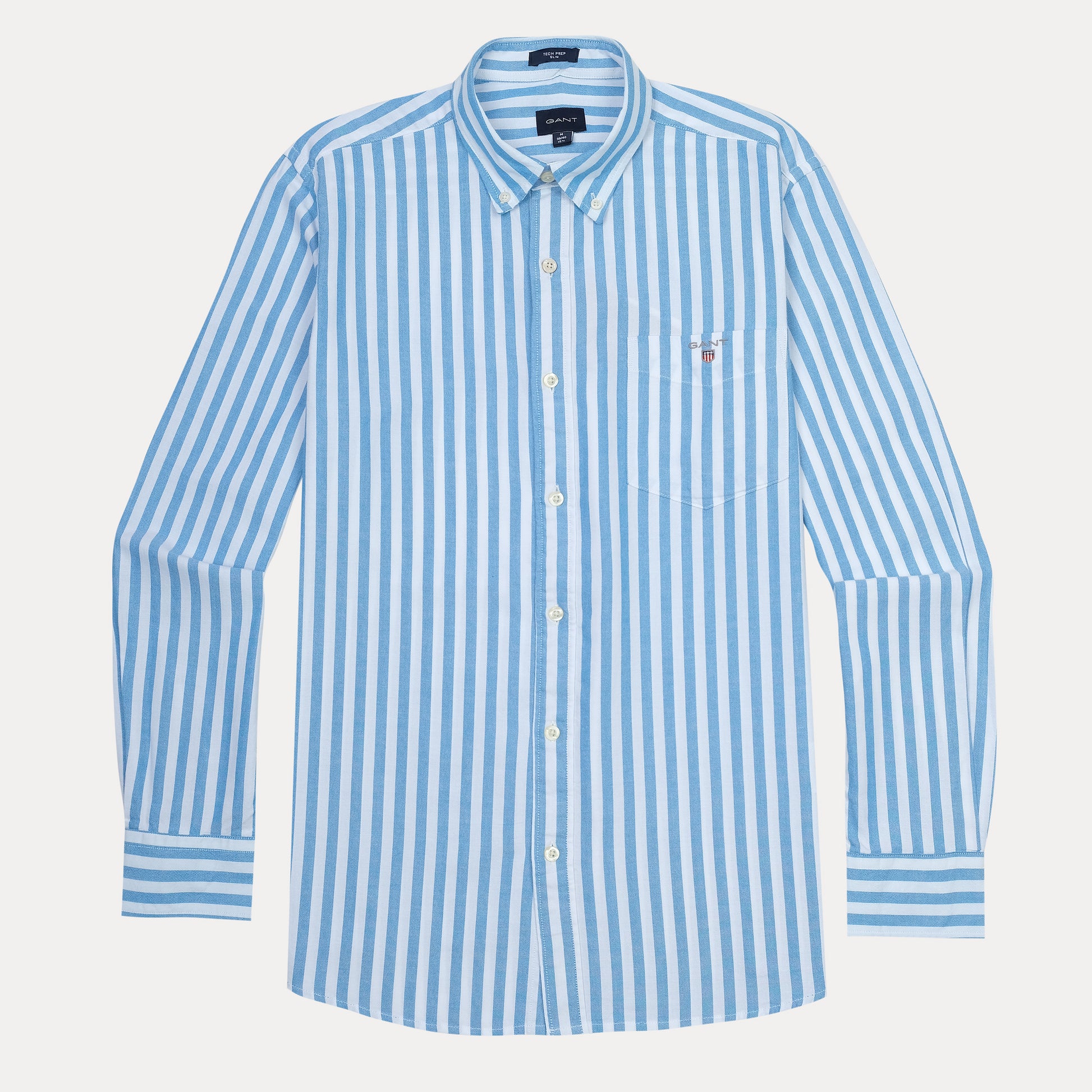 GANT Breezy Blue Striped Tech Prep Shirt