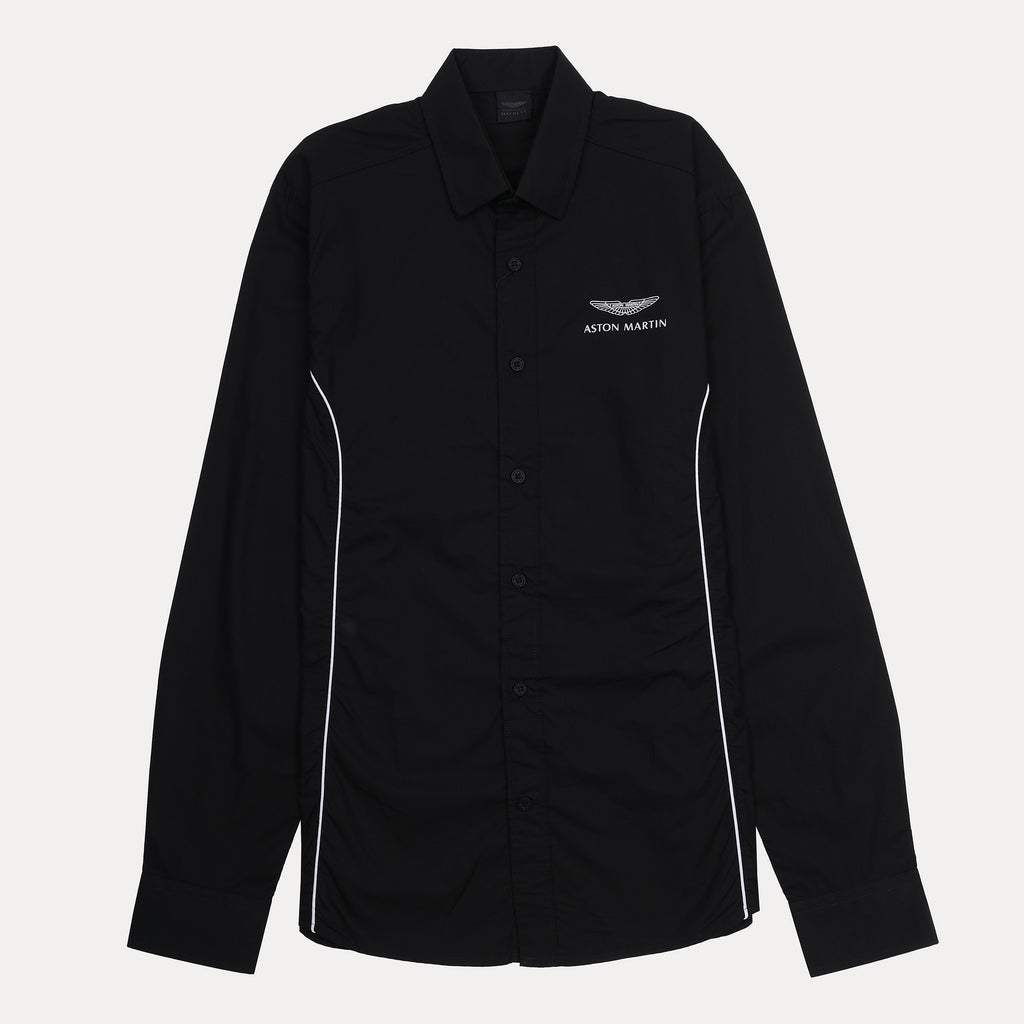 Hackett Aston Martin Luxe Black Button-Up Shirt