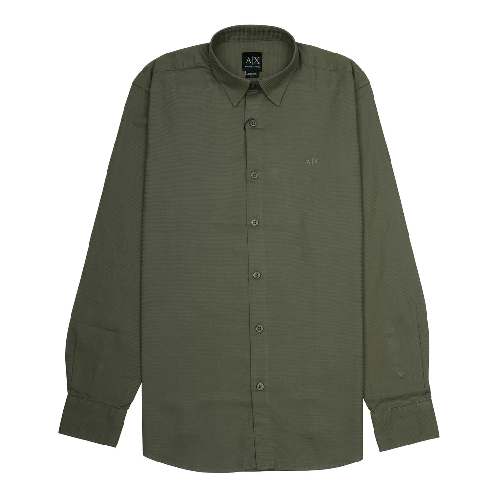 Armani Exchange Olive Whisper Long Sleeve Shirt