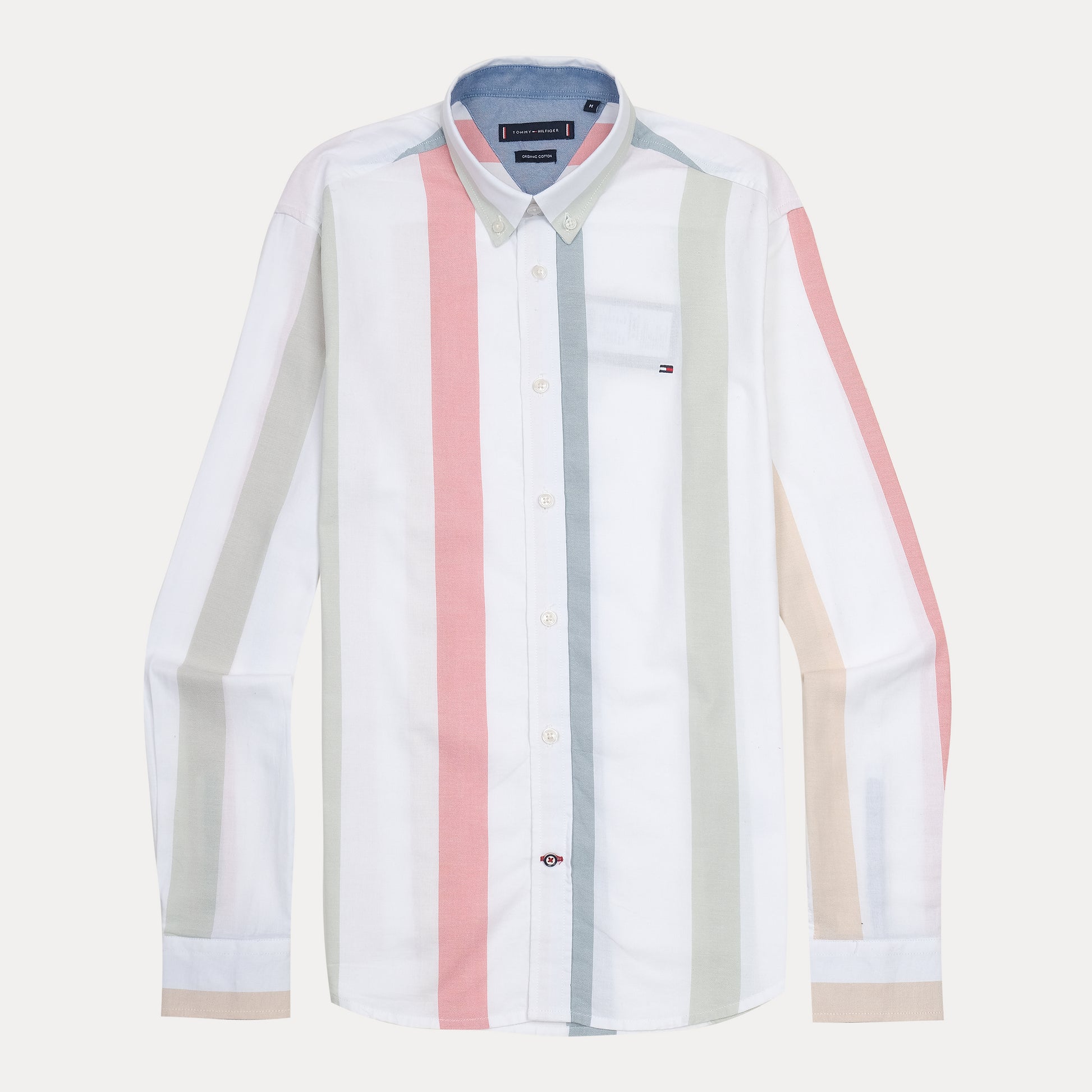 Tommy Hilfiger Organic Cotton Striped Delight Shirt in Pastel Harmony