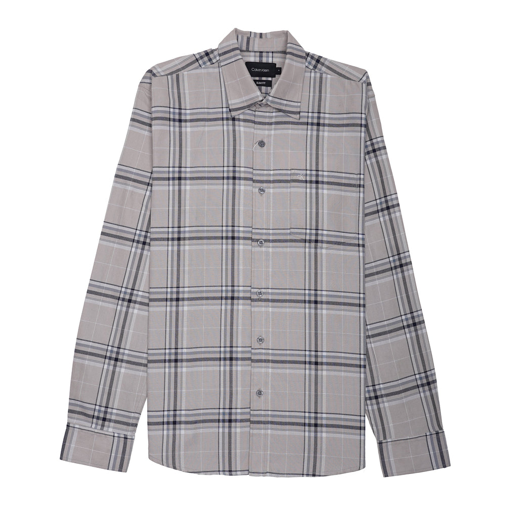 CALVIN KLEIN Astral Quartz Slim Fit Long Sleeve Shirt