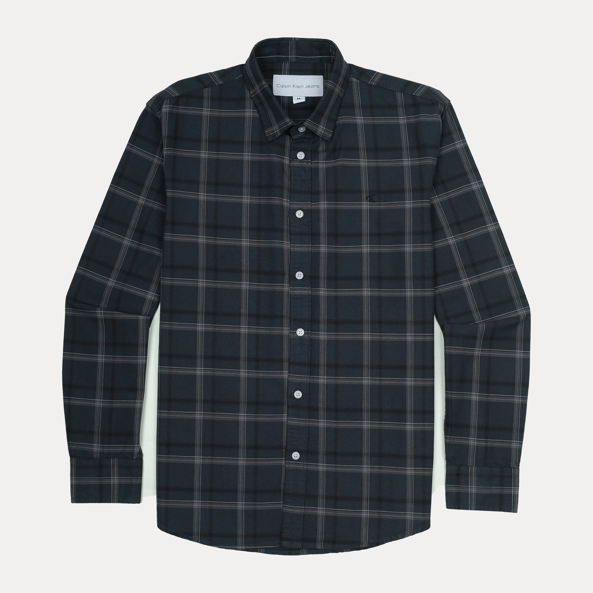 Calvin Klein Jeans Sophisticated Slate Plaid Shirt