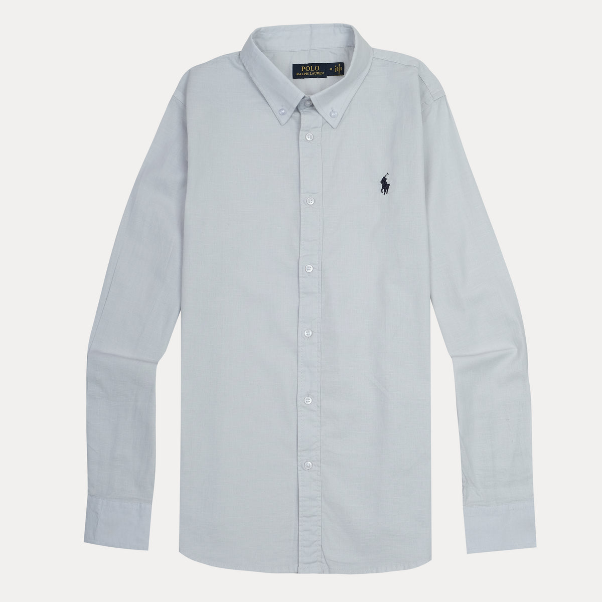 Polo Ralph Lauren SLIM FIT Button-Down Shirt in Light Grey