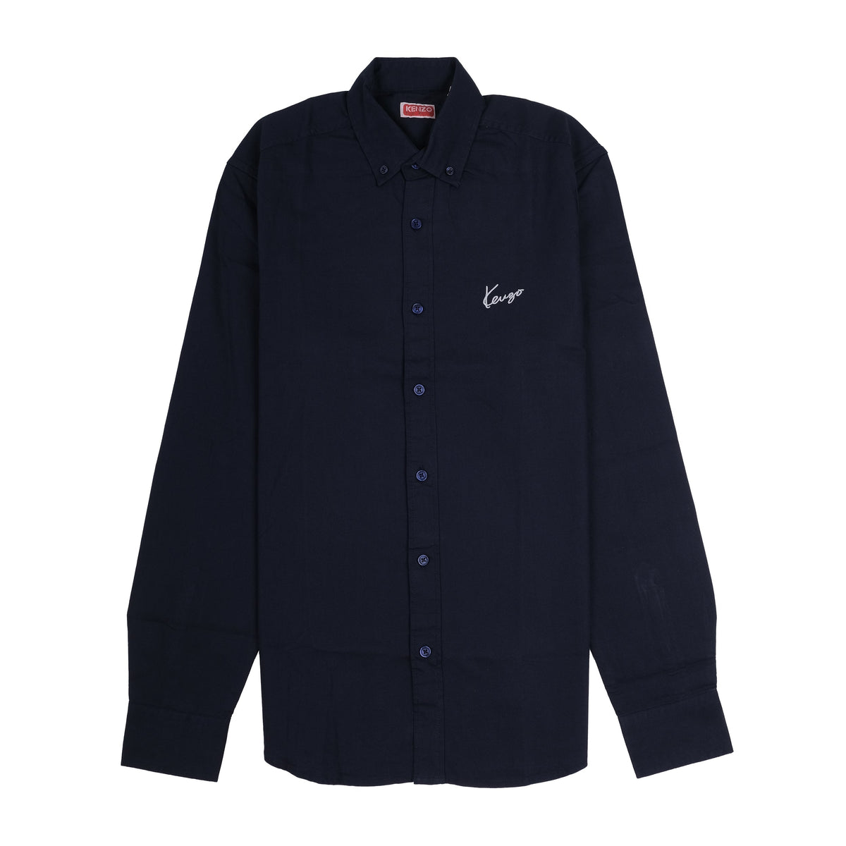 KENZO PARIS Opulent Azure Slim Fit Long Sleeve Button-Up Shirt