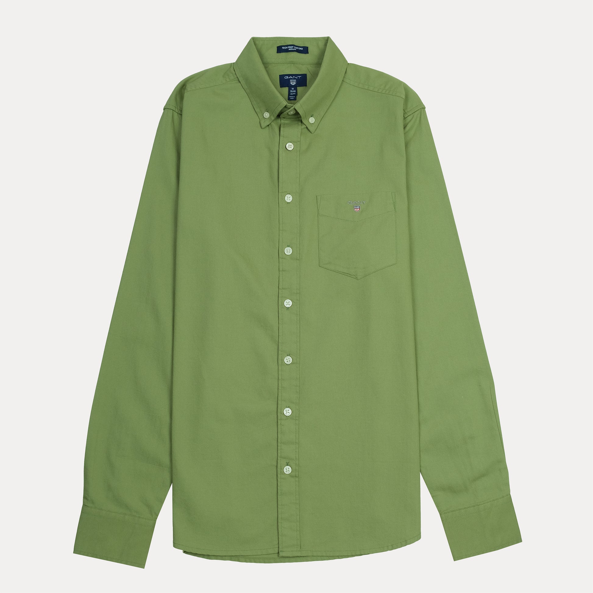 GANT Tech Prep Oxford Shirt in Lush Green - Effortlessly Stylish and Versatile