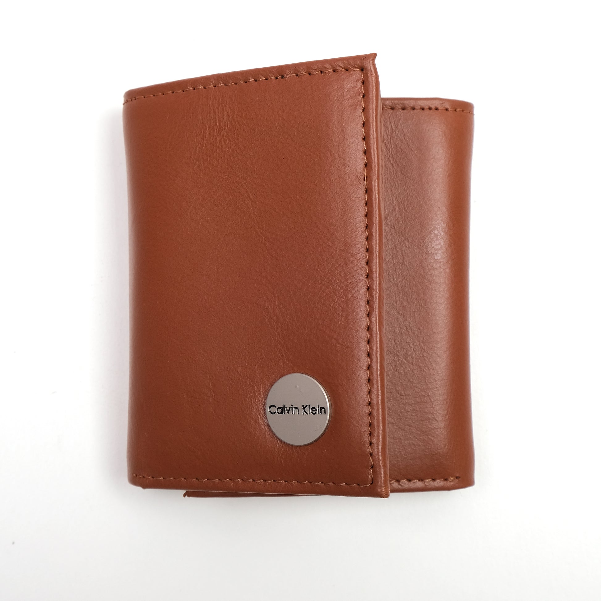 Calvin Klein Luxurious Chestnut Leather Wallet